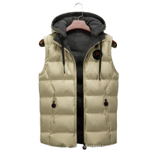 2021 hot sale double-sided down cotton winter vest men's warm sports gilet